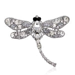 Silver Winter Dragonfly Brooch
