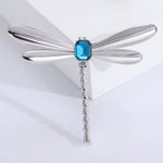 Metallic Waves Dragonfly Brooch