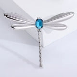 Metallic Waves Dragonfly Brooch
