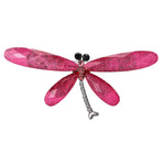 Pink Opal Dragonfly Brooch