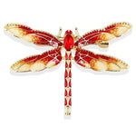 Candy Red Dragonfly Brooch