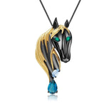 proud steed luxury brooch
