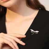 Minimalist Dragonfly Brooch