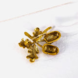 Hazelnut Christmas Brooch