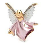 little angel Christmas brooch