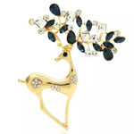 Charming Reindeer Christmas Brooch