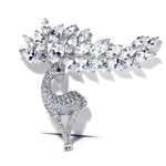 enchanted reindeer Christmas brooch