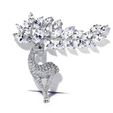 enchanted reindeer Christmas brooch