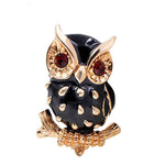 curious owl bird brooch