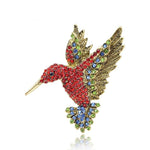 flamboyant hummingbird brooch