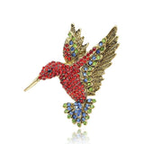 flamboyant hummingbird brooch