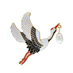 majestic flight bird brooch