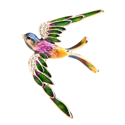 Grandiose Soaring Bird Brooch