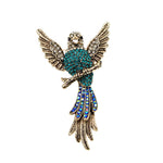 happy paradise bird brooch