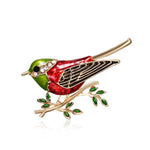 field sparrow bird brooch