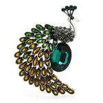 royal peacock bird brooch