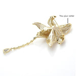 Royal Orchid Flower Brooch