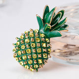Original Rhinestone Pineapple Brooch