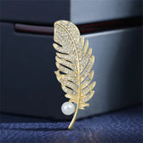 Original Golden Feather Brooch