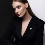 Crystal Clear Butterfly Brooch