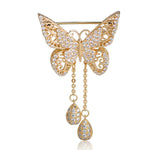 golden butterfly brooch