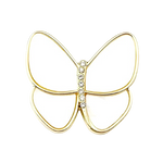 Minimalist Women's Butterfly Brooch