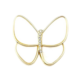 Minimalist Women's Butterfly Brooch