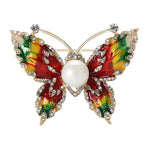 Pearl Butterfly Brooch