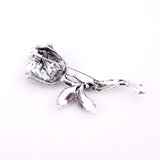 Antique Rose Flower Brooch