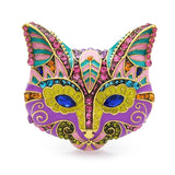 cat head brooch