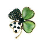 four-leaf clover brooch