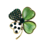 four-leaf clover brooch