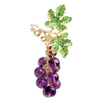 Grape vine brooch