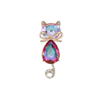 elegant cat brooch