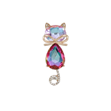elegant cat brooch