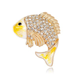 original golden fish brooch