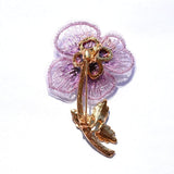 Charnel Rose Flower Brooch