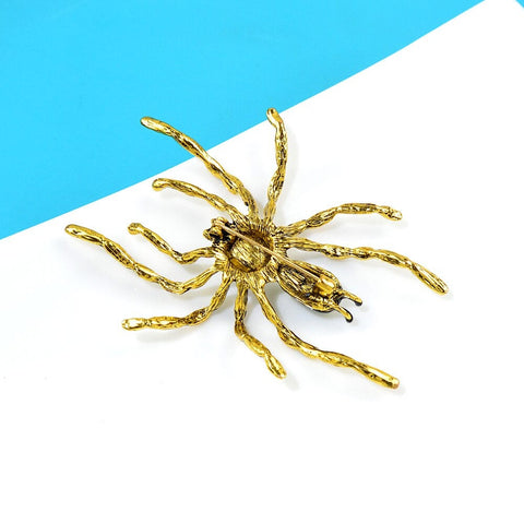 Green Trendy Spider Brooch