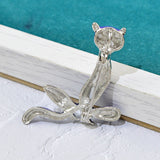 Feline Meditation Cat Brooch