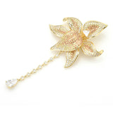 Royal Orchid Flower Brooch