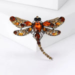 Relax Brown Dragonfly Brooch