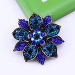 Ocean Rose Flower Brooch