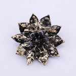 Ocean Rose Flower Brooch