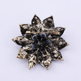 Ocean Rose Flower Brooch