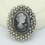 Silver Cameo Brooch