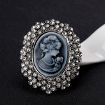 Silver Cameo Brooch