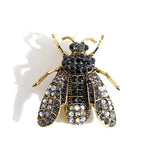 Vintage Black Bee Brooch