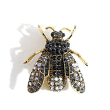 Vintage Black Bee Brooch