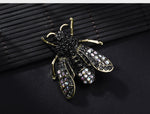 Vintage Black Bee Brooch