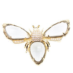Translucent Gold Bee Brooch